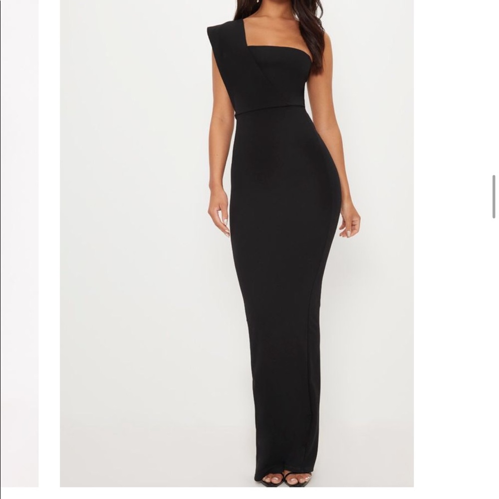 Black long maxi dress